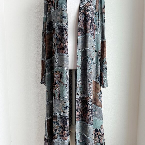 Y2K LIGHTWEIGHT SAFARI PRINT CARDIGAN‎ - Picture 4 of 7